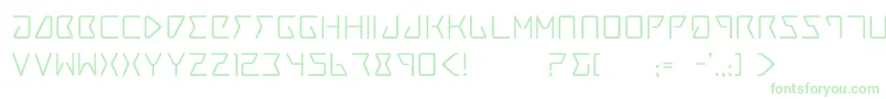 Шрифт Trace4 – зелёные шрифты на белом фоне