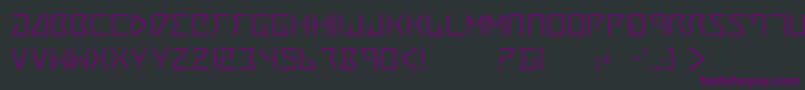 Trace4 Font – Purple Fonts on Black Background