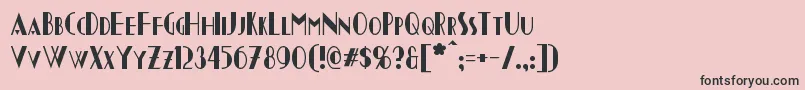 Chapleau Font – Black Fonts on Pink Background