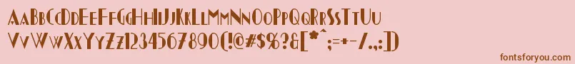 Chapleau Font – Brown Fonts on Pink Background
