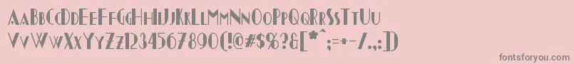 Chapleau Font – Gray Fonts on Pink Background