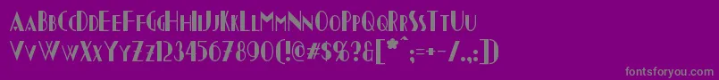 Chapleau Font – Gray Fonts on Purple Background