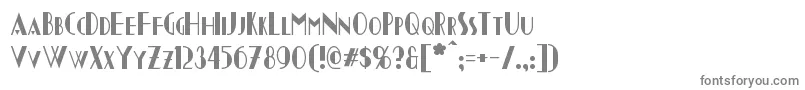 Chapleau Font – Gray Fonts on White Background