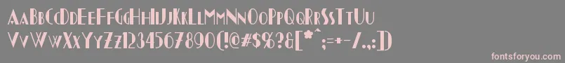 Chapleau Font – Pink Fonts on Gray Background