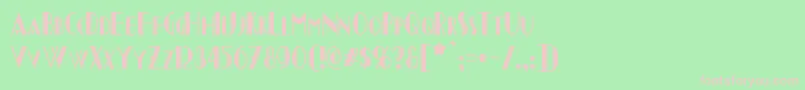 Chapleau Font – Pink Fonts on Green Background