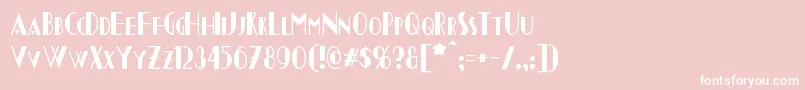 Chapleau Font – White Fonts on Pink Background