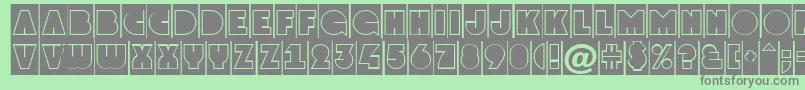AGrotocmgr Font – Gray Fonts on Green Background