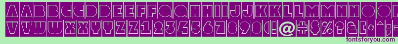 AGrotocmgr Font – Purple Fonts on Green Background