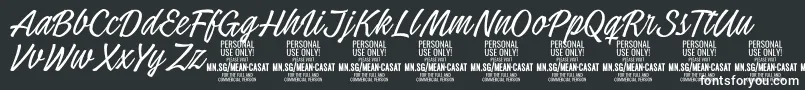 MeancasatthinPersonalUse Font – White Fonts