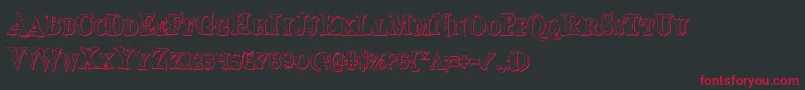 Bloodcrowsc Font – Red Fonts on Black Background