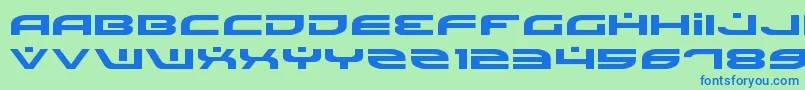 BattlefieldExpanded Font – Blue Fonts on Green Background