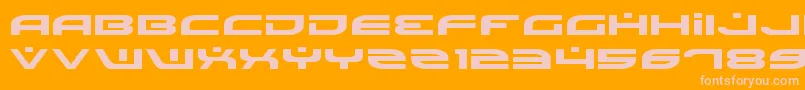 BattlefieldExpanded Font – Pink Fonts on Orange Background