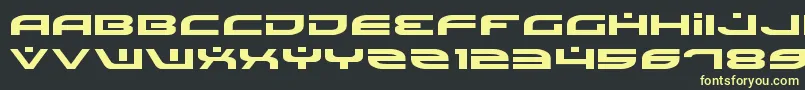 BattlefieldExpanded Font – Yellow Fonts on Black Background