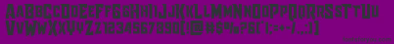Шрифт Raidercrusaderstraight – чёрные шрифты на фиолетовом фоне