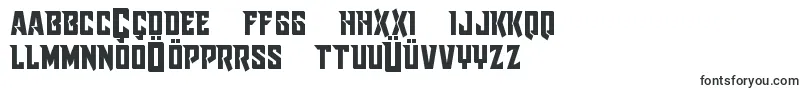 Шрифт Raidercrusaderstraight – азербайджанские шрифты