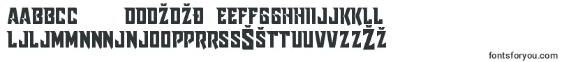 Шрифт Raidercrusaderstraight – боснийские шрифты