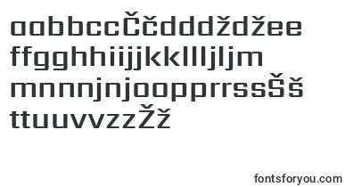 SarpanchSemibold font – slovenian Fonts