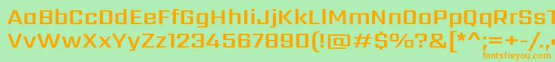 SarpanchSemibold Font – Orange Fonts on Green Background