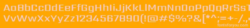 SarpanchSemibold Font – Pink Fonts on Orange Background