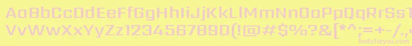 SarpanchSemibold Font – Pink Fonts on Yellow Background