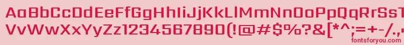 SarpanchSemibold Font – Red Fonts on Pink Background