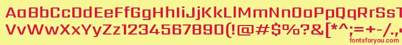 SarpanchSemibold Font – Red Fonts on Yellow Background