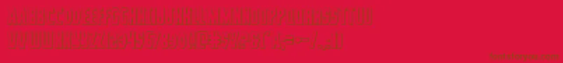 More about Prowler3D Font Prowler3D Font – Brown Fonts on Red Background