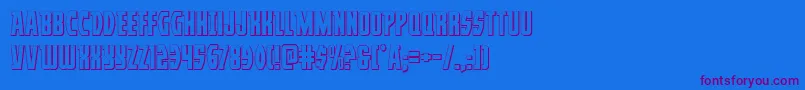 Подробнее о шрифте Prowler3D Шрифт Prowler3D – фиолетовые шрифты на синем фоне