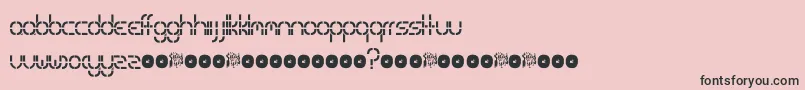 SpecialK. Font – Black Fonts on Pink Background