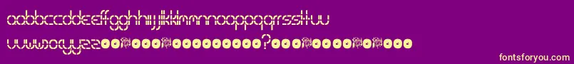 SpecialK. Font – Yellow Fonts on Purple Background