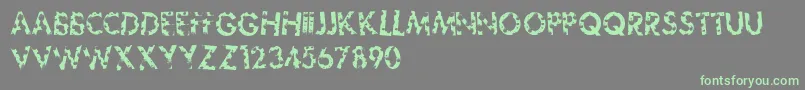 Sickfuture Font – Green Fonts on Gray Background