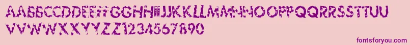 Sickfuture Font – Purple Fonts on Pink Background