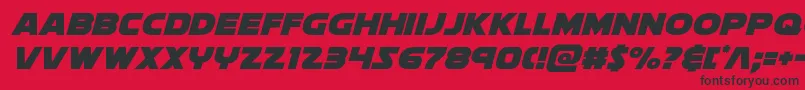 Soloistital Font – Black Fonts on Red Background