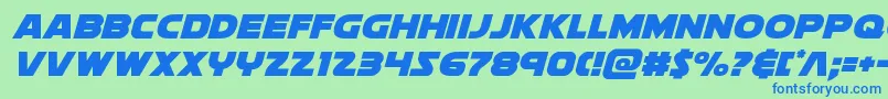 Подробнее о шрифте Soloistital Шрифт Soloistital – синие шрифты на зелёном фоне