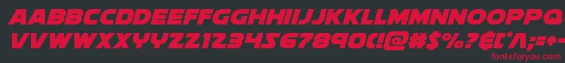 Soloistital Font – Red Fonts on Black Background