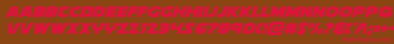 Soloistital Font – Red Fonts on Brown Background
