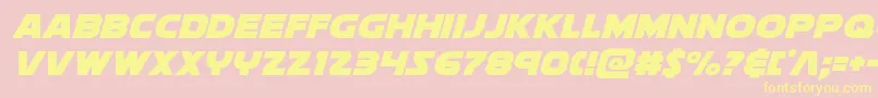 Soloistital Font – Yellow Fonts on Pink Background