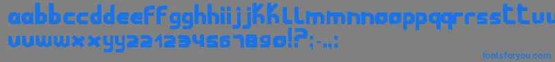 ChildwoodMilabrya Font – Blue Fonts on Gray Background