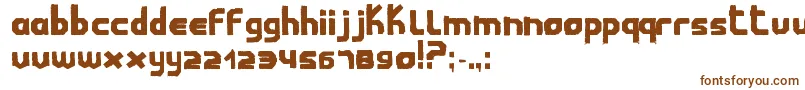 ChildwoodMilabrya Font – Brown Fonts on White Background