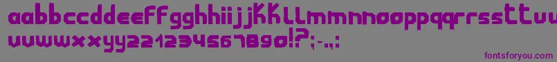 ChildwoodMilabrya Font – Purple Fonts on Gray Background