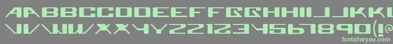 Weitere Informationen zur Superglu-Schriftart Superglu-Schriftart – Grüne Schriften auf grauem Hintergrund