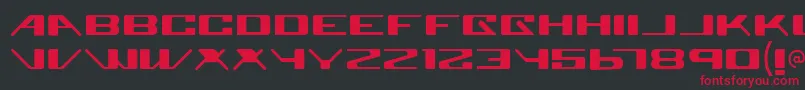 Superglu Font – Red Fonts on Black Background