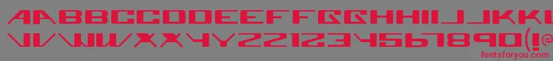 Superglu Font – Red Fonts on Gray Background