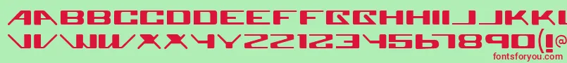 Superglu Font – Red Fonts on Green Background