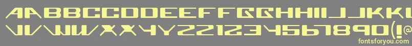 Weitere Informationen zur Superglu-Schriftart Superglu-Schriftart – Gelbe Schriften auf grauem Hintergrund