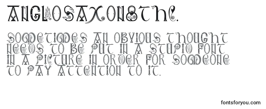 Überblick über die Schriftart AngloSaxon8thC.
