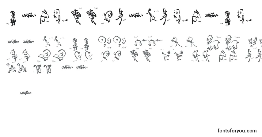 Czcionka CartoonsAbstract – alfabet, cyfry, specjalne znaki