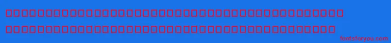 Pwthaimonospacedeg Font – Red Fonts on Blue Background