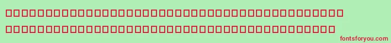 Pwthaimonospacedeg Font – Red Fonts on Green Background