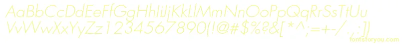 FavoritlightcItalic Font – Yellow Fonts